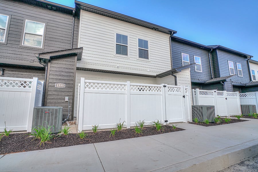 Private patio located off kitchen, also street parking located off this patio