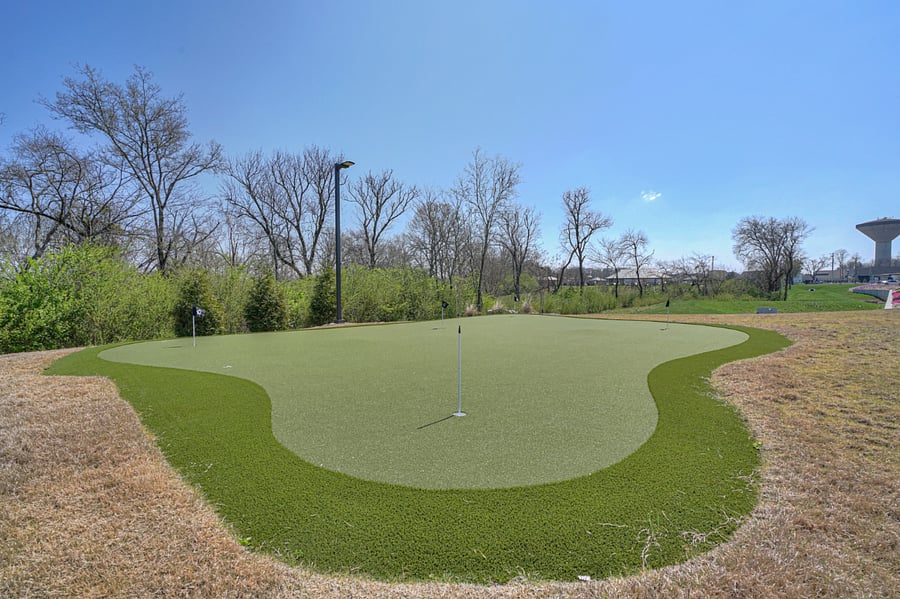 Putting green onsite