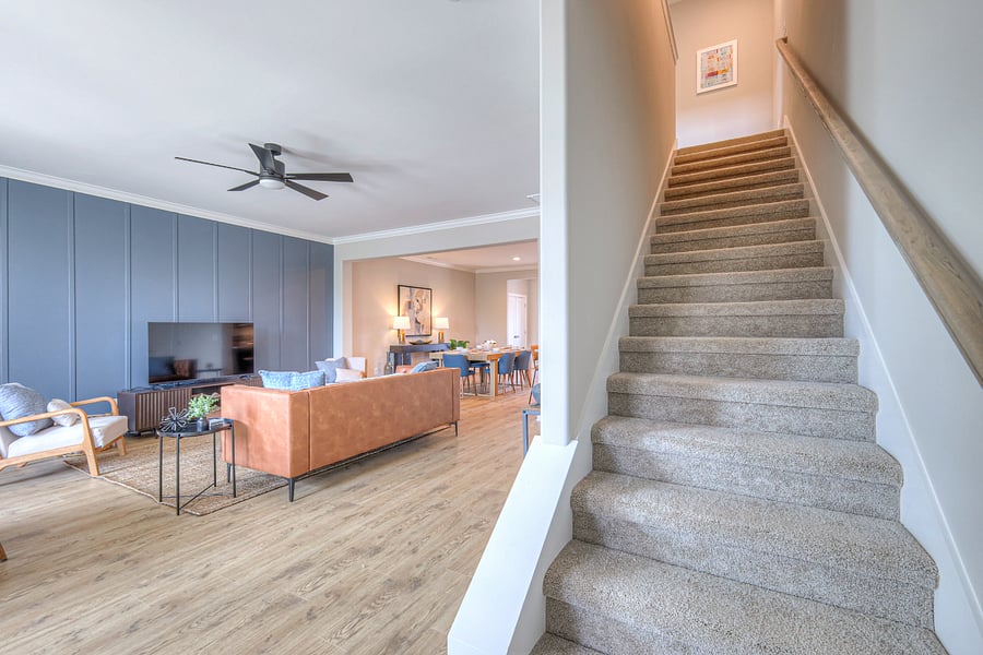 Upstairs you'll find 3 bedrooms and 2 baths along with the laundry room and ample storage options