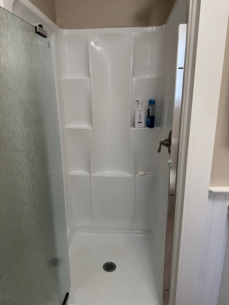 inside of shower