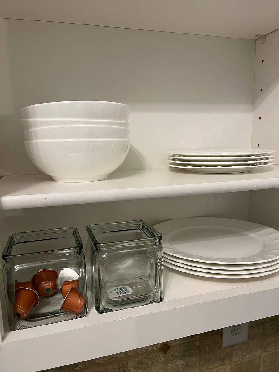 crisp white dishes