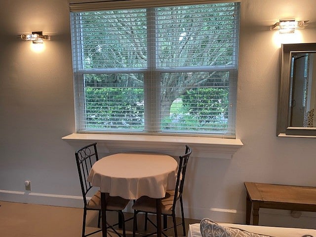 Cozy dining area