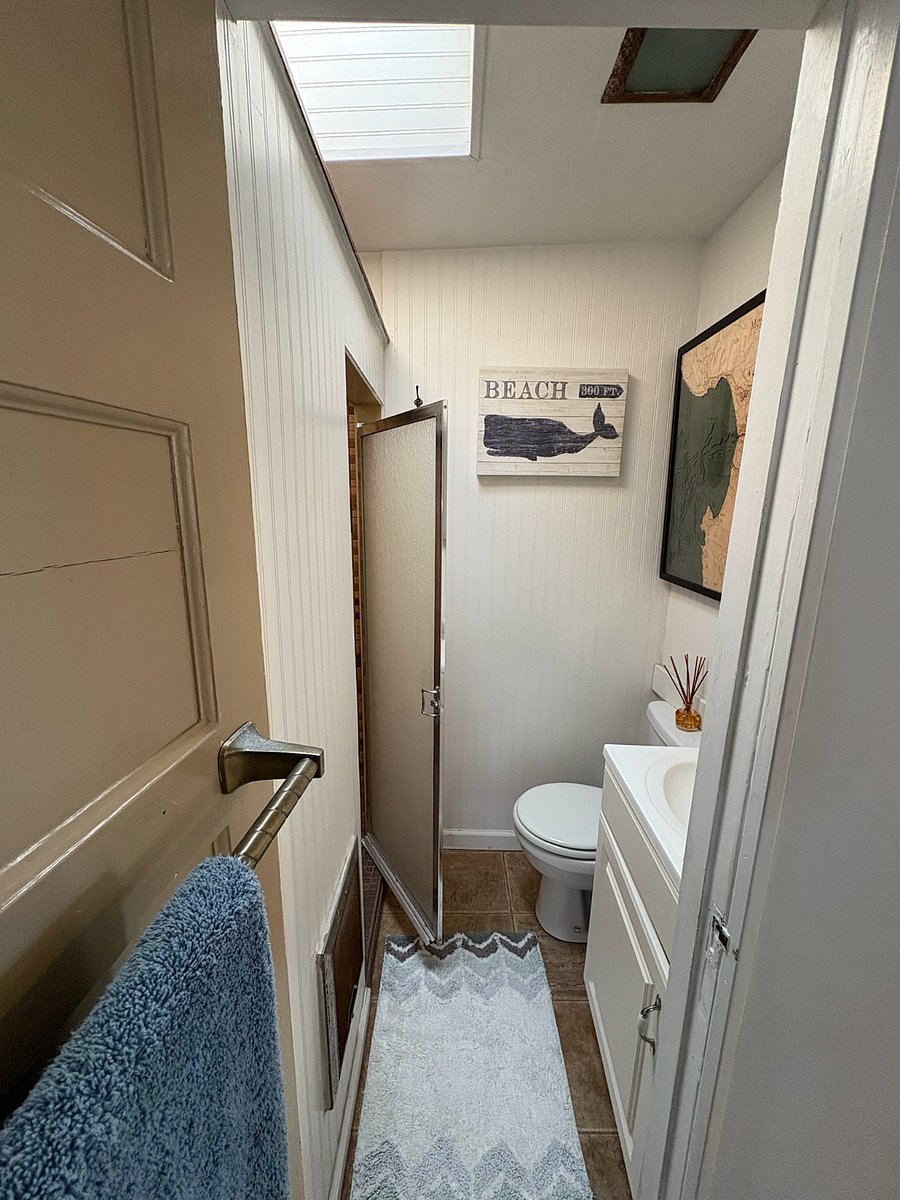 Bathroom 2 with shower.