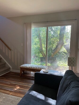 Doors to outside deck