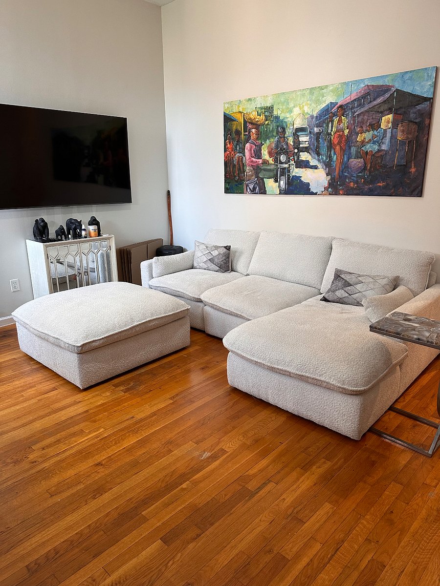 This will not be the sofa at time of rental.
Another sofa comparable, something more dark in color