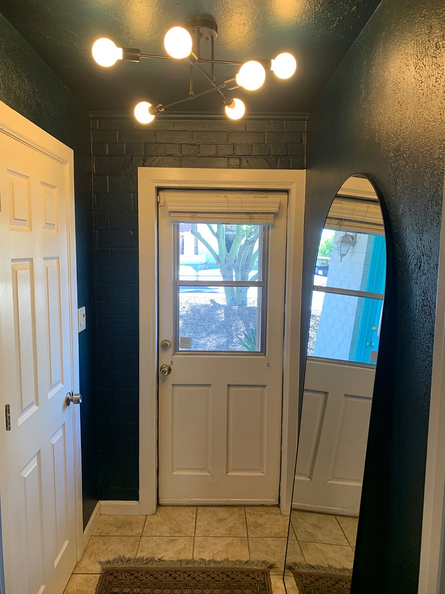 Front entrance that also has another locking door to the suite.