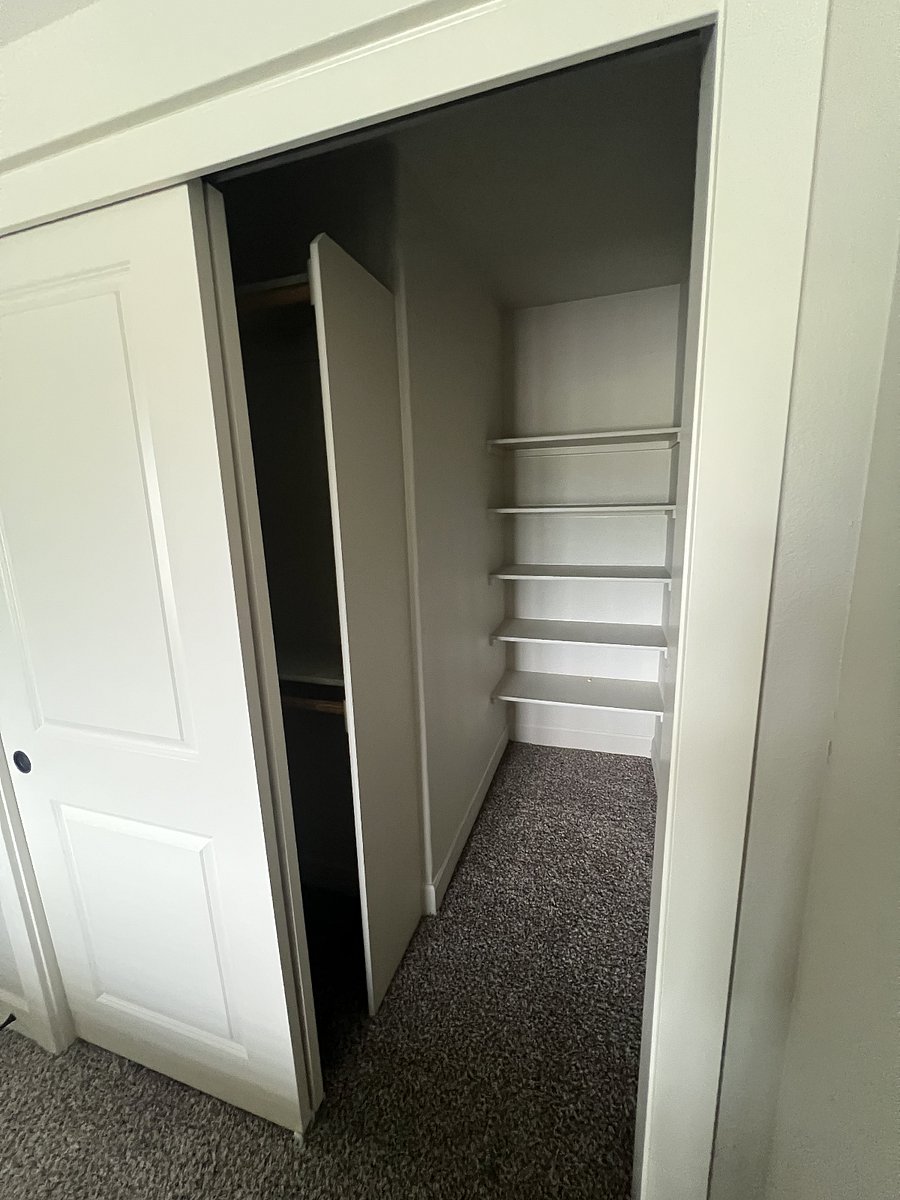 Large walk-in half closet! - will provide a few hangers for your convenience