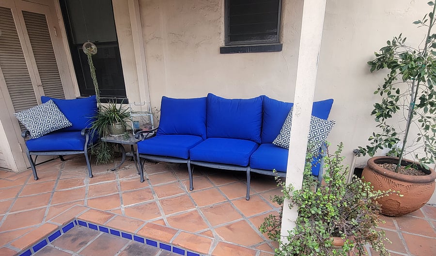 Shared courtyard just outside unit entrance