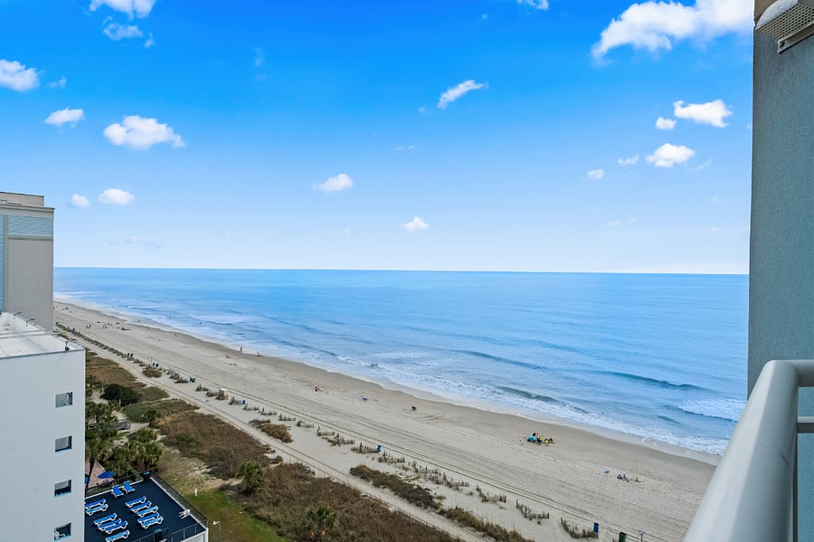 Ocean view from 2nd bedroom balcony