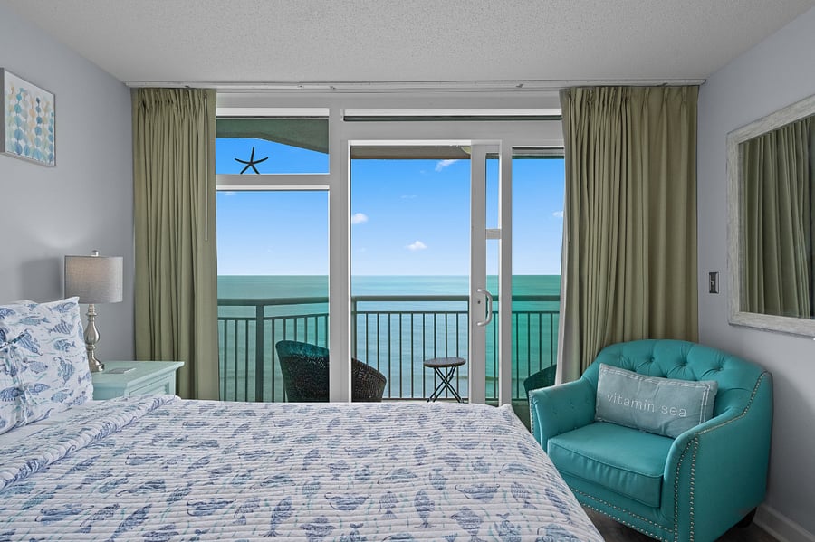 Amazing view even from the master bedroom