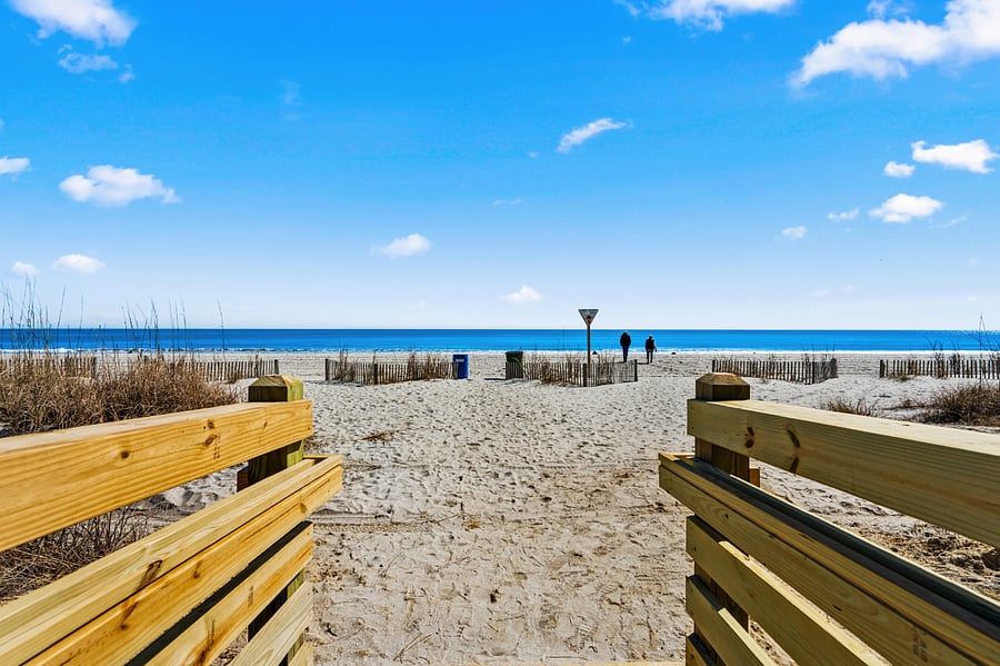 Beach access right on property