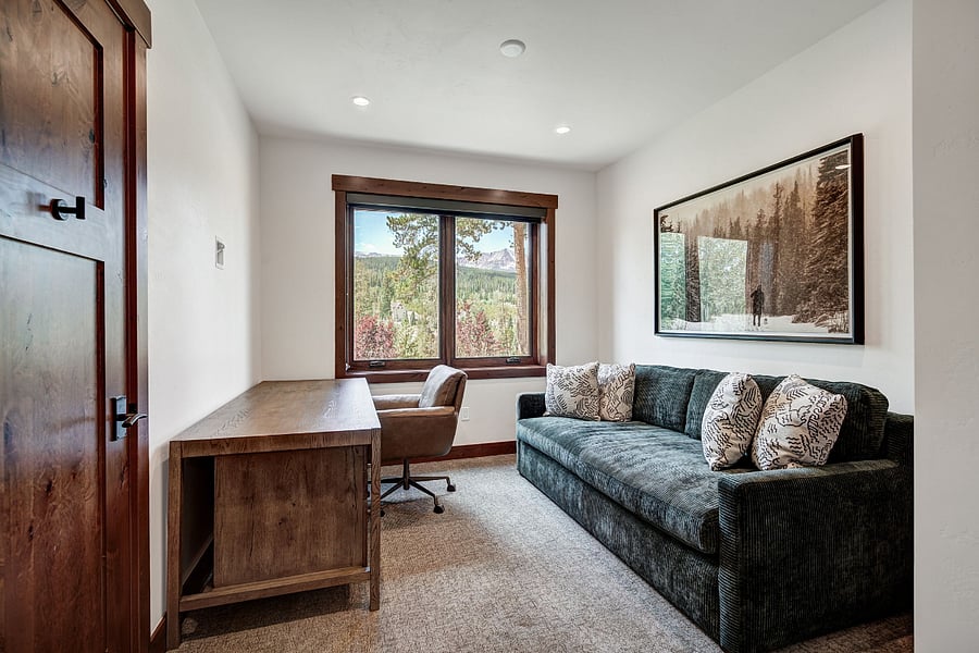 Lower Level Office with Pull-out Sofa