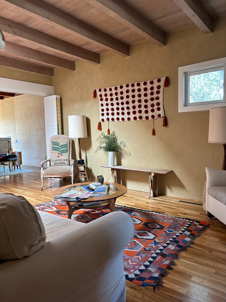 den off primary suite, TV, sofa, seating, hot tub access off bedroom