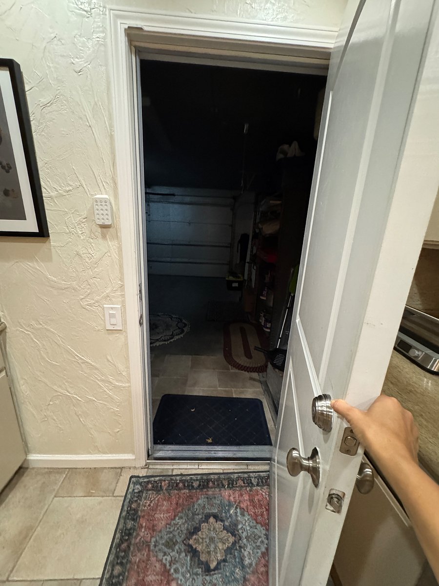 Door into garage