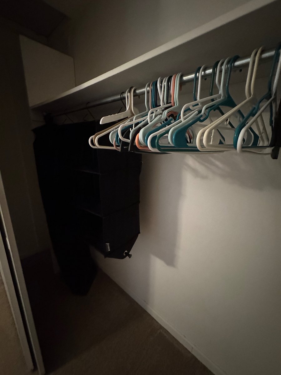 Bedroom closet large with plenty of space and storage