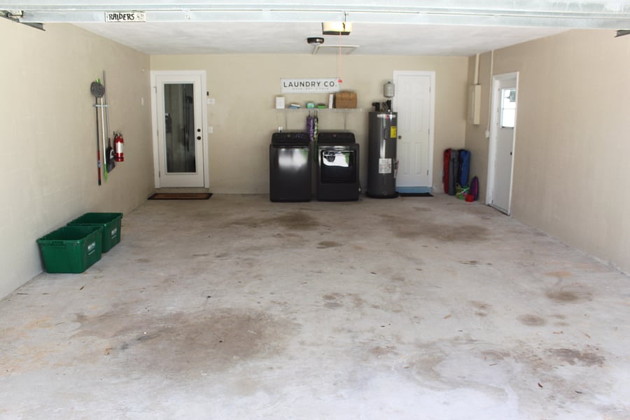 2 Car Garage with Washer and Dryer