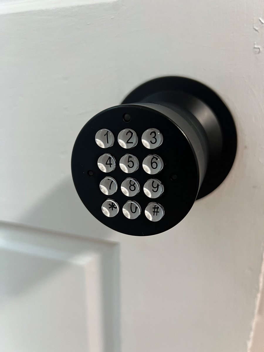 Private code lock on bedrooms and entries. 