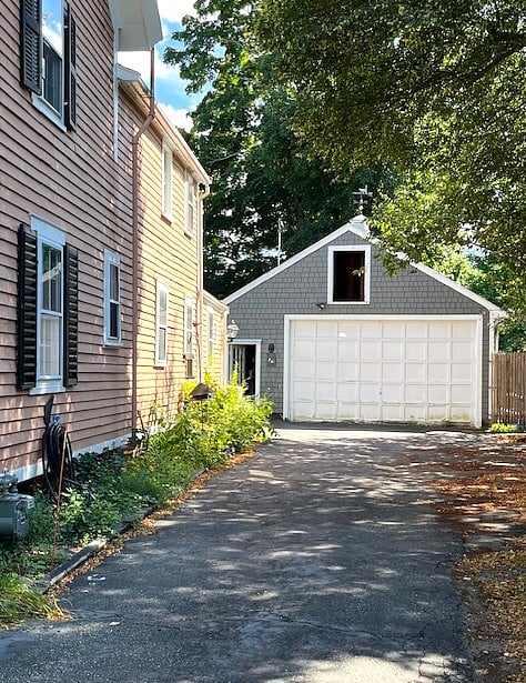 Driveway and barn