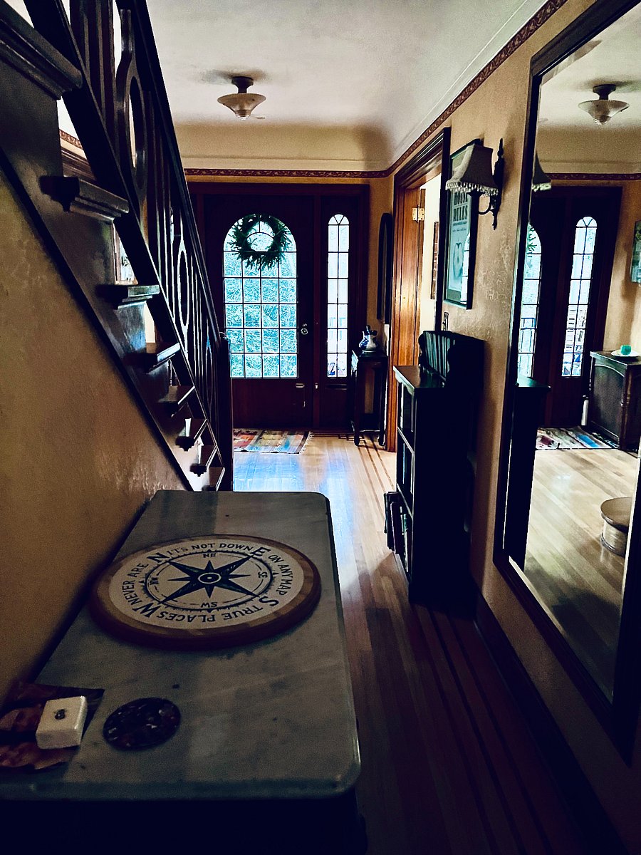 Downstairs hall to front door.