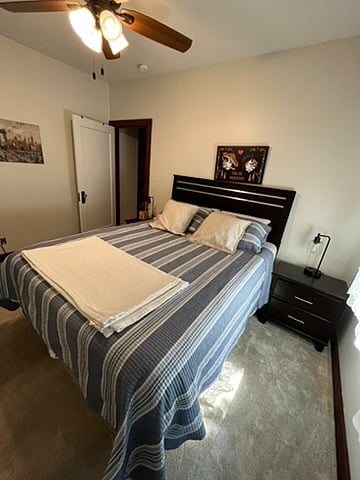 Main floor queen bedroom.