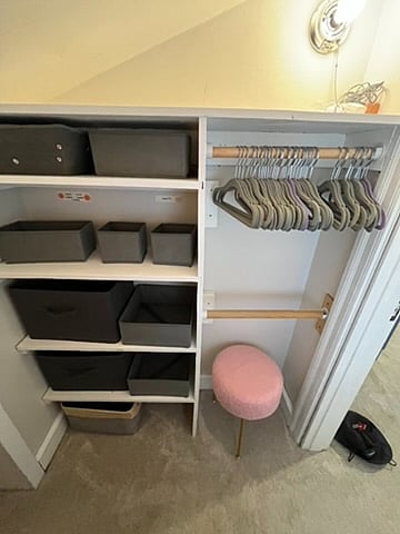 2nd floor bedroom closet