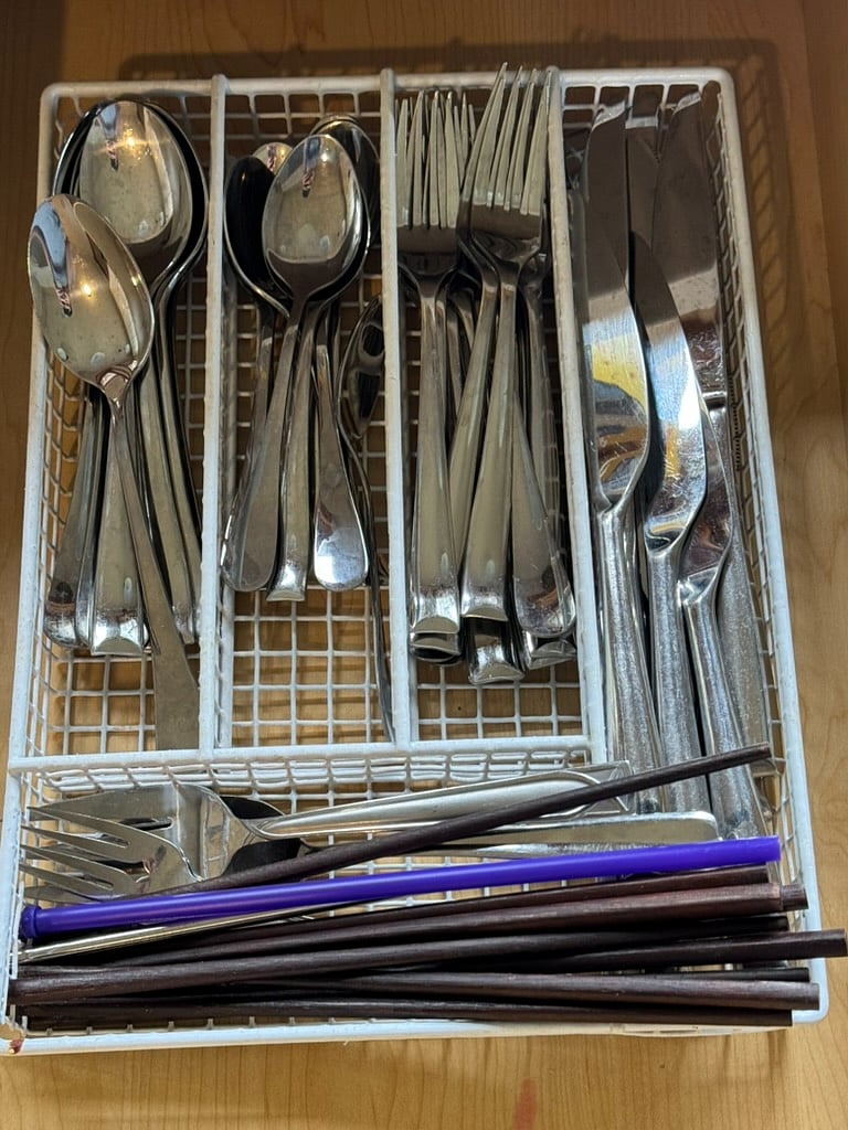 Ample supply of silverware