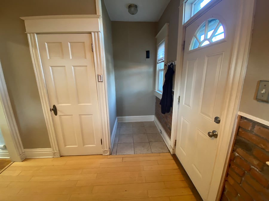 Storage Nook in Utility Room with Basement Access