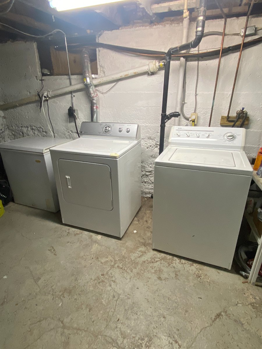 Full Washer and Dryer in Basement