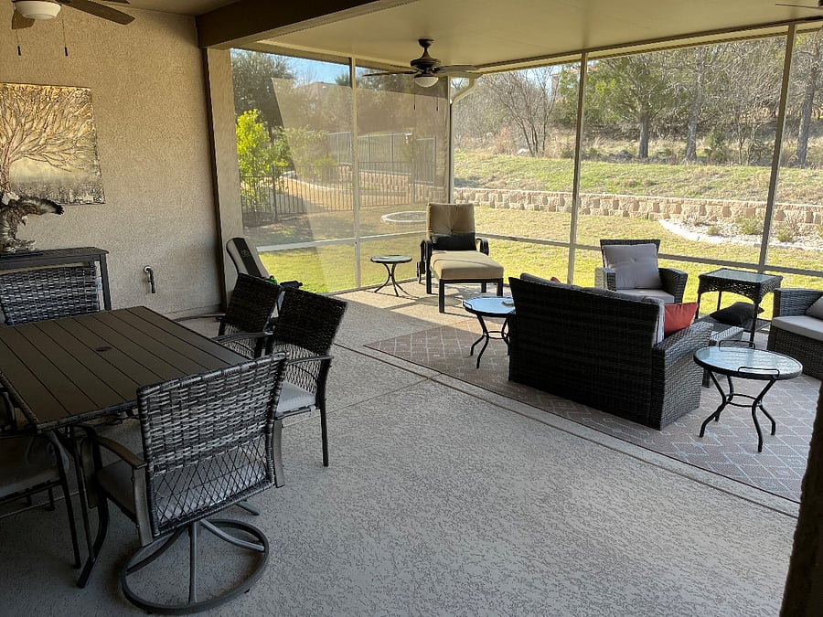 Screened porch
