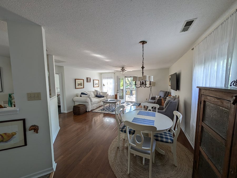 Living Room with dining area