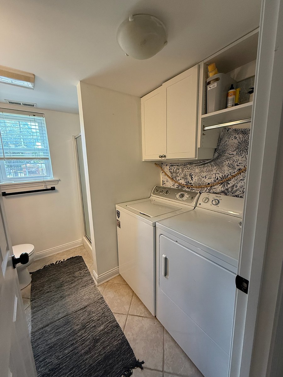 Guest Bathroom & Laundry Area