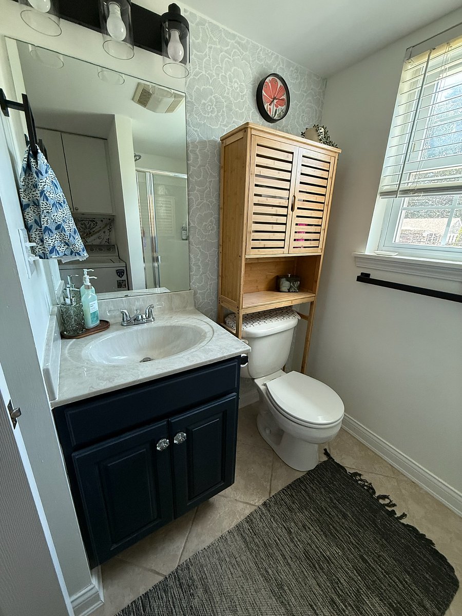 Guest Bathroom & Laundry Area