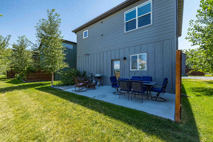Private back yard and patio