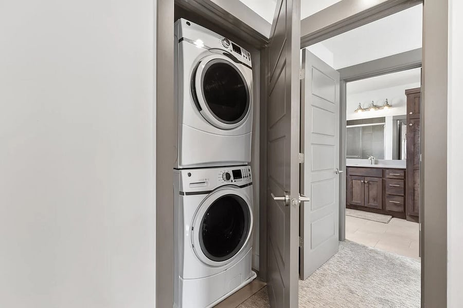 Laundry closet on second floor