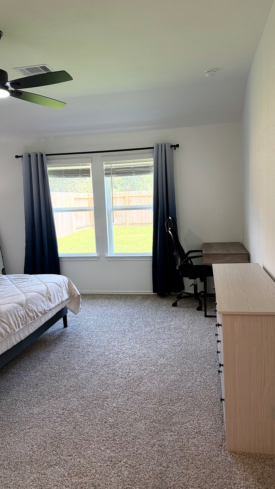 Work space in the master bedroom
