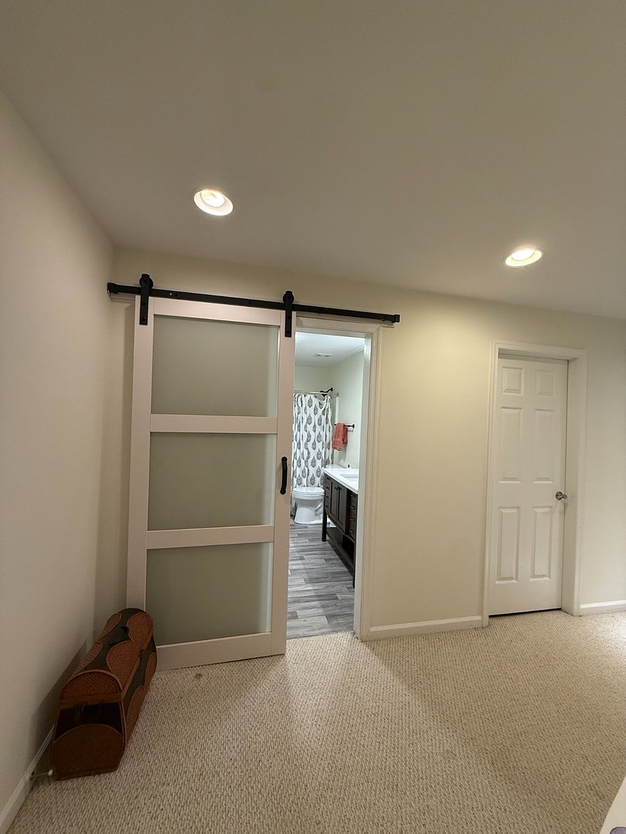 hallway to private bathroom
