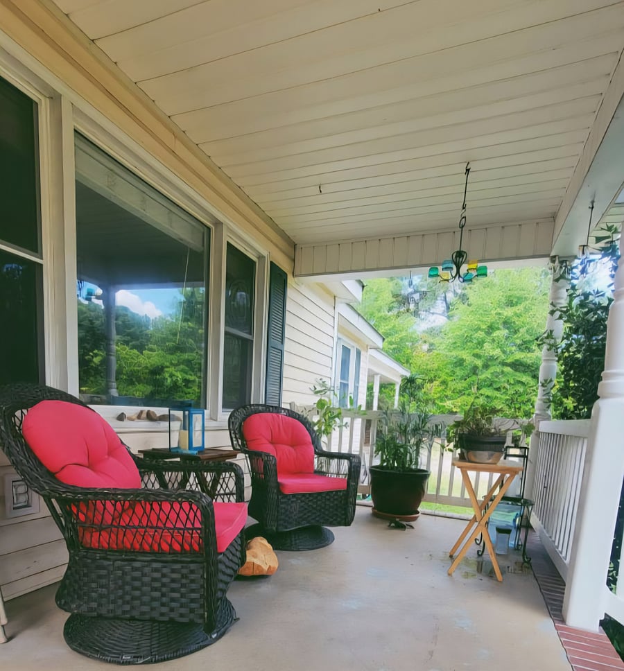 Front porch.