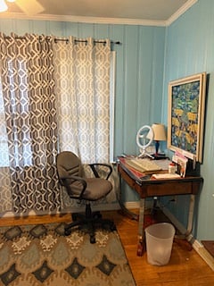 Third bedroom currently set up as an office. Includes a new trundle bed and small closet. 