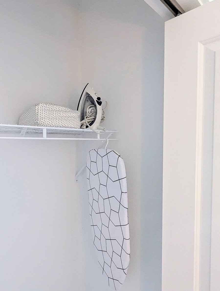 Iron and ironing board