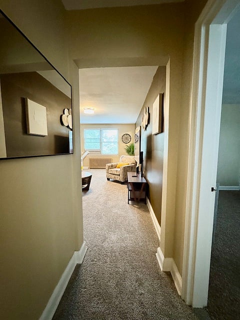 Hallway from Master bedroom and Bathroom.