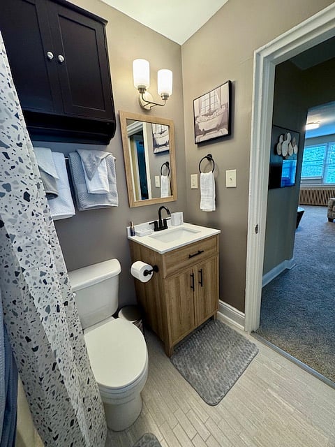 Fully renovated bathroom. 
