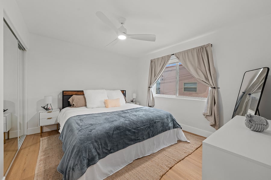 2nd bedroom, lower level. King bed