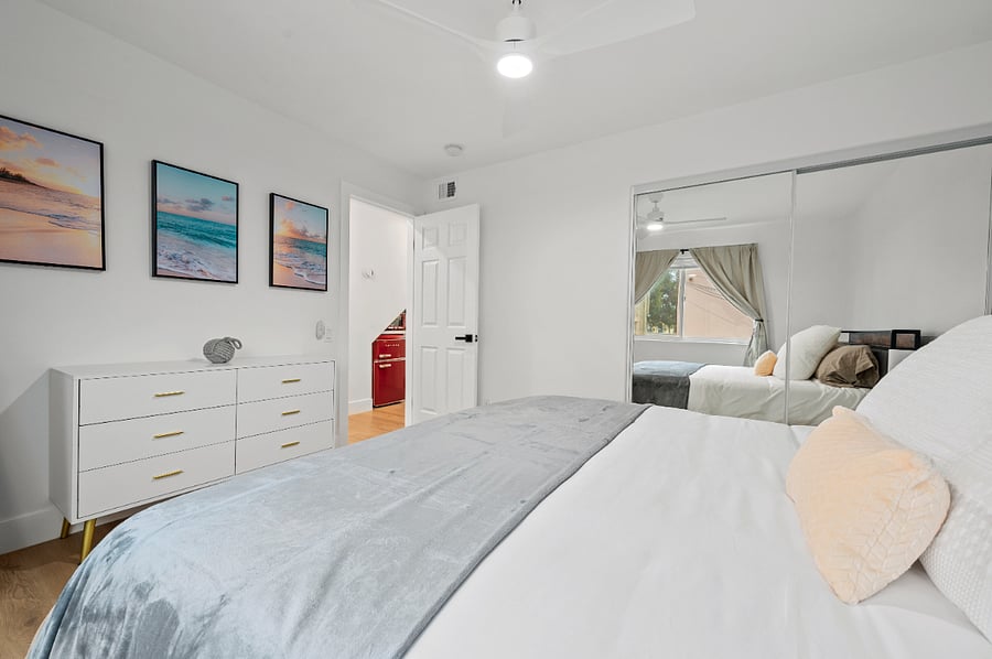 2nd bedroom, lower level. King bed