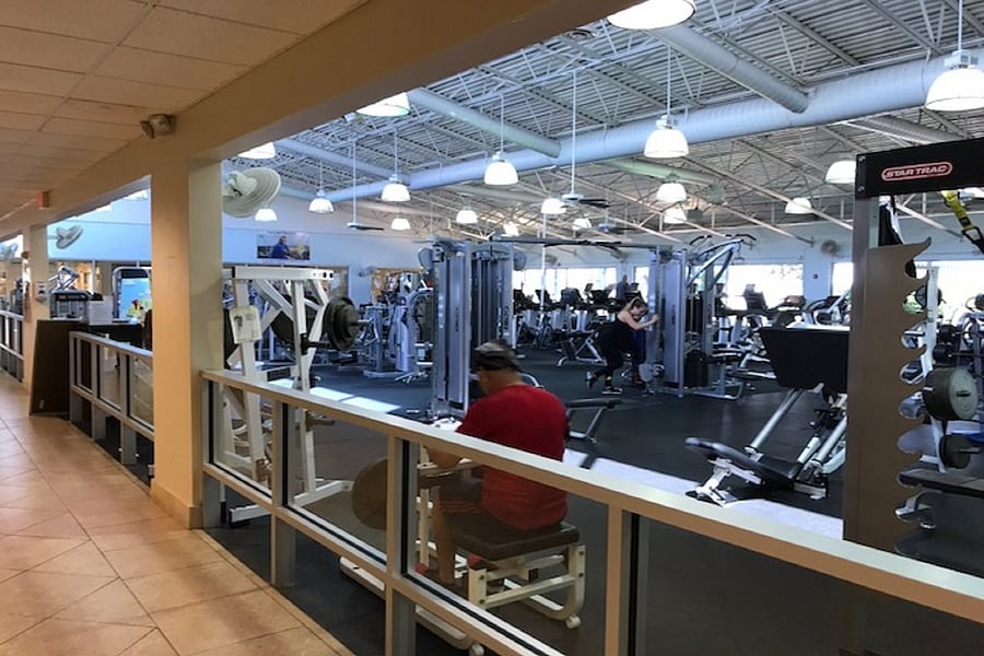 YMCA state of the art gym available for a daily or weekly fee.