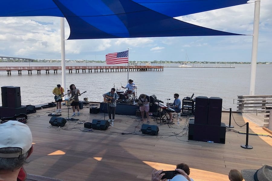 Free Concerts along the St Lucie Estuary in downtown Stuart every Sunday afternoon after the Green Market nearby