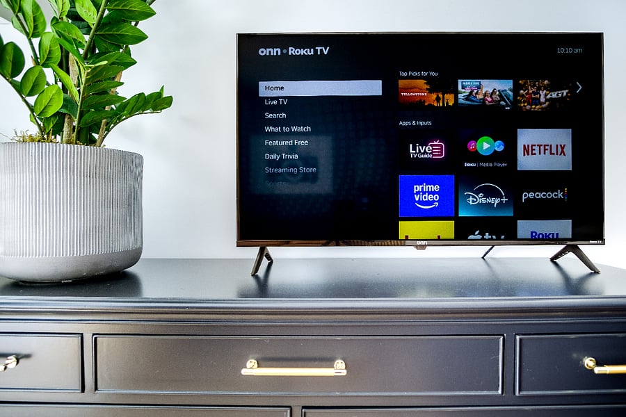 Large 43 inch 4k Roku TV