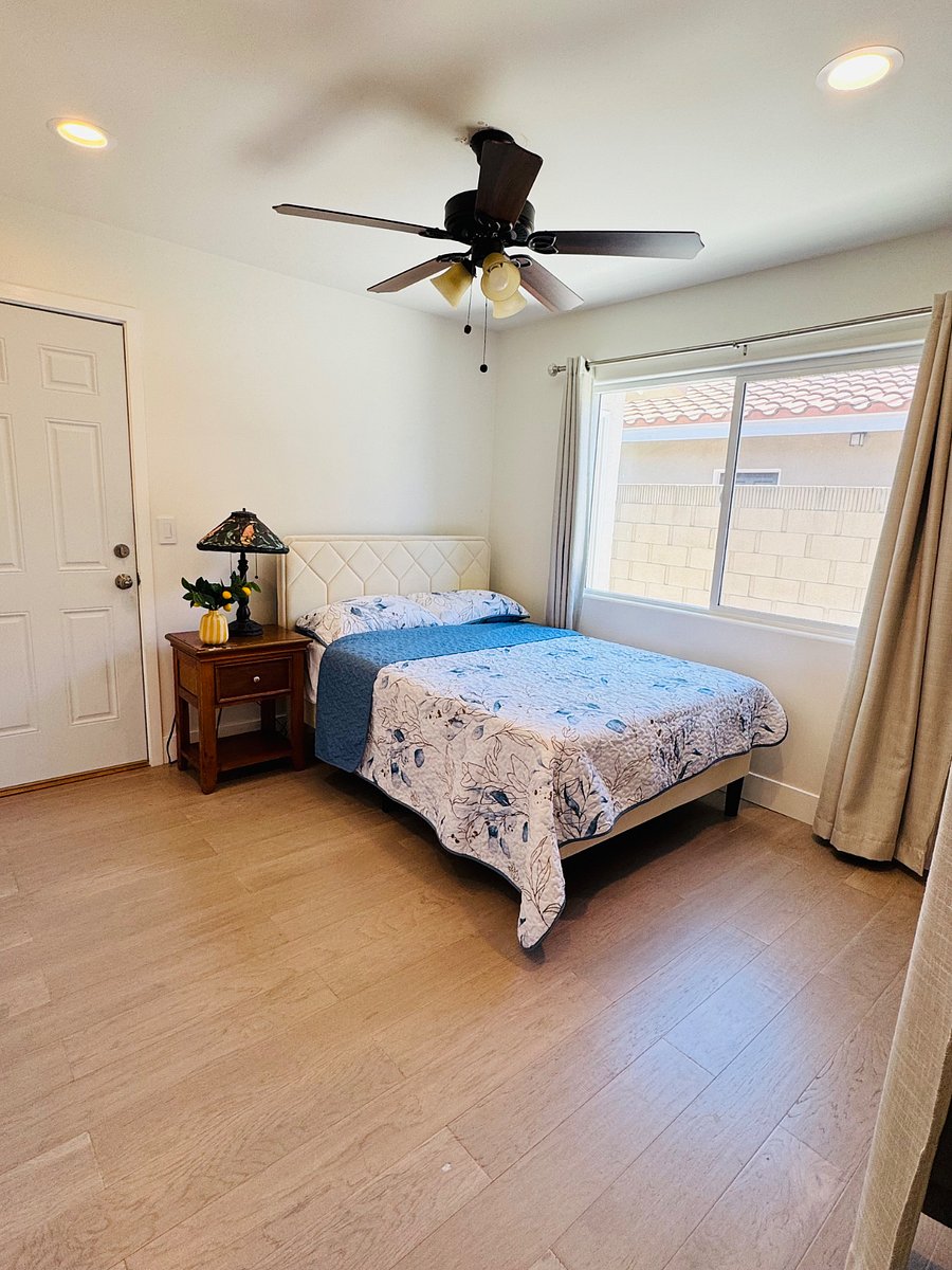 Bedroom with full size bed