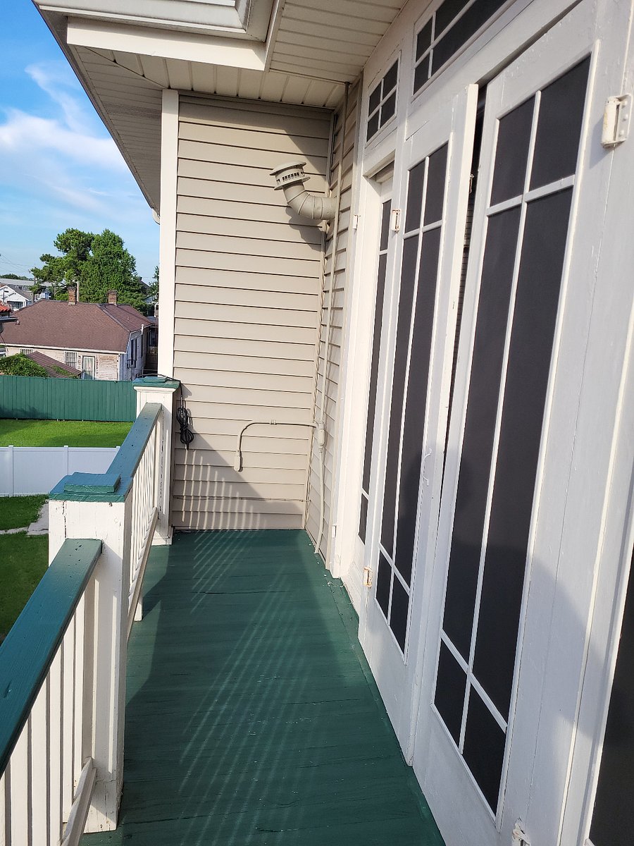 Private balcony off living room,