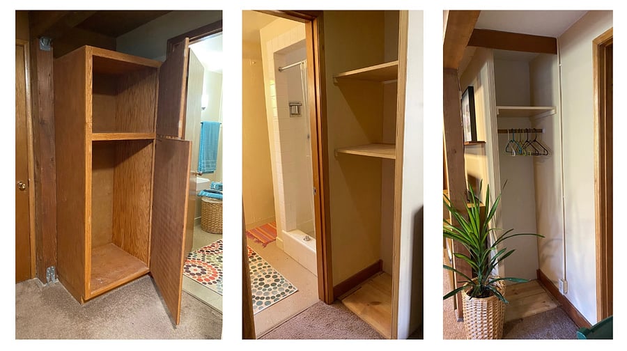 Extra storage space within the apartment