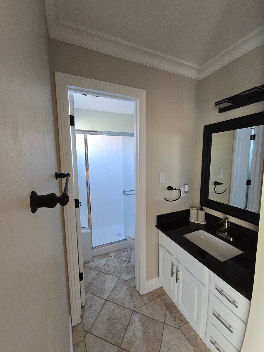 Entrance to bathroom.